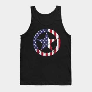 American Flag Star Tank Top